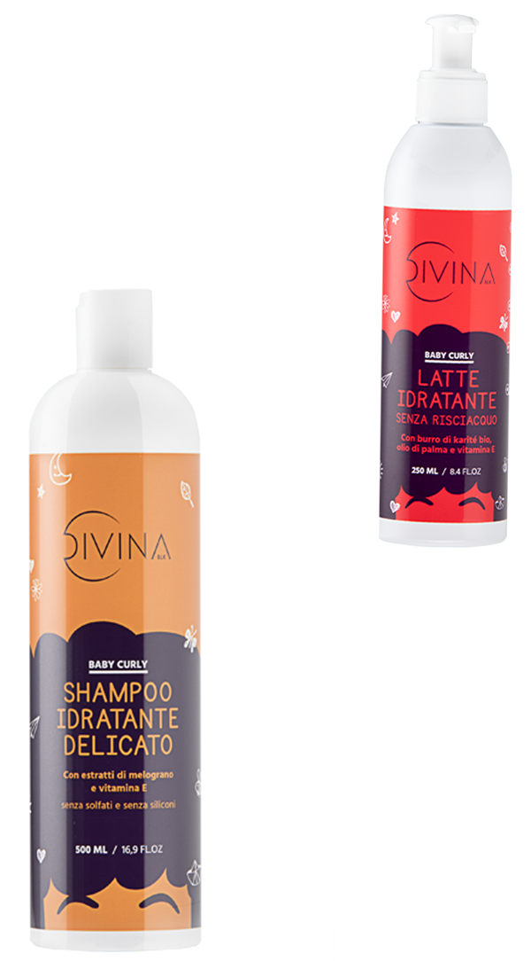 DIVINA BLK Baby Curly - Shampoo Idratante - Bio Boutique La Rosa Canina